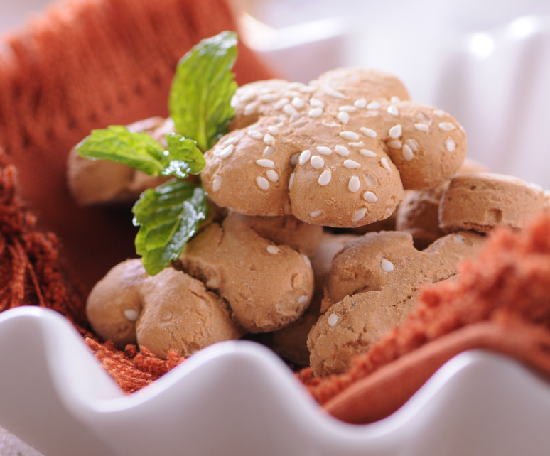 Bagea kenari, traditional Maluku sago cookies made with kenari nuts