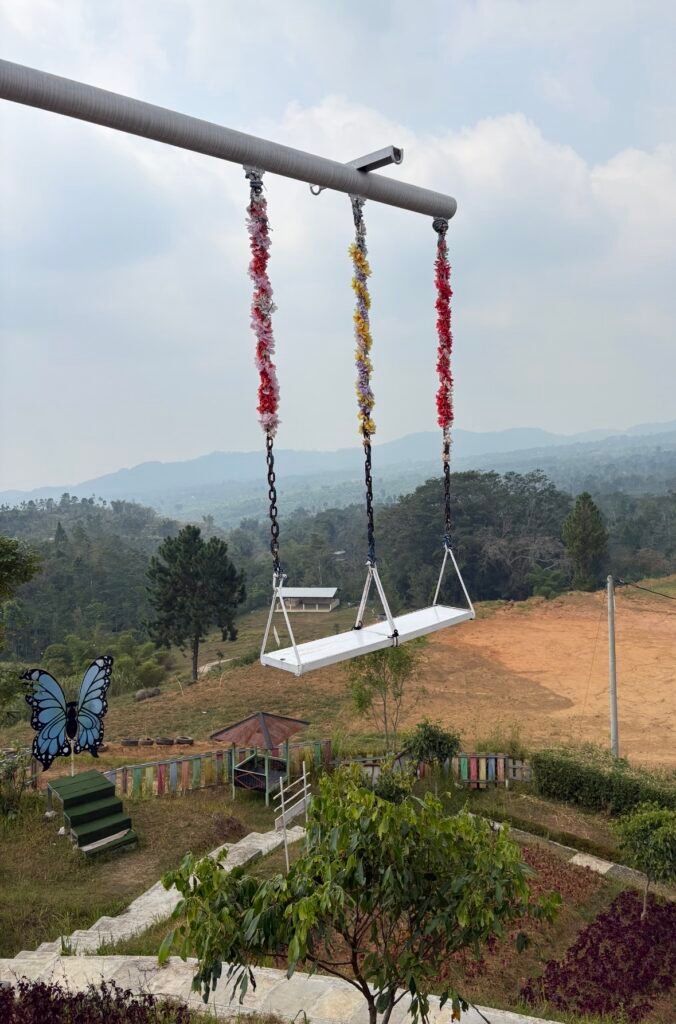 Bukit Tangkeban, in Pulosari. popular hill attraction with mountain view