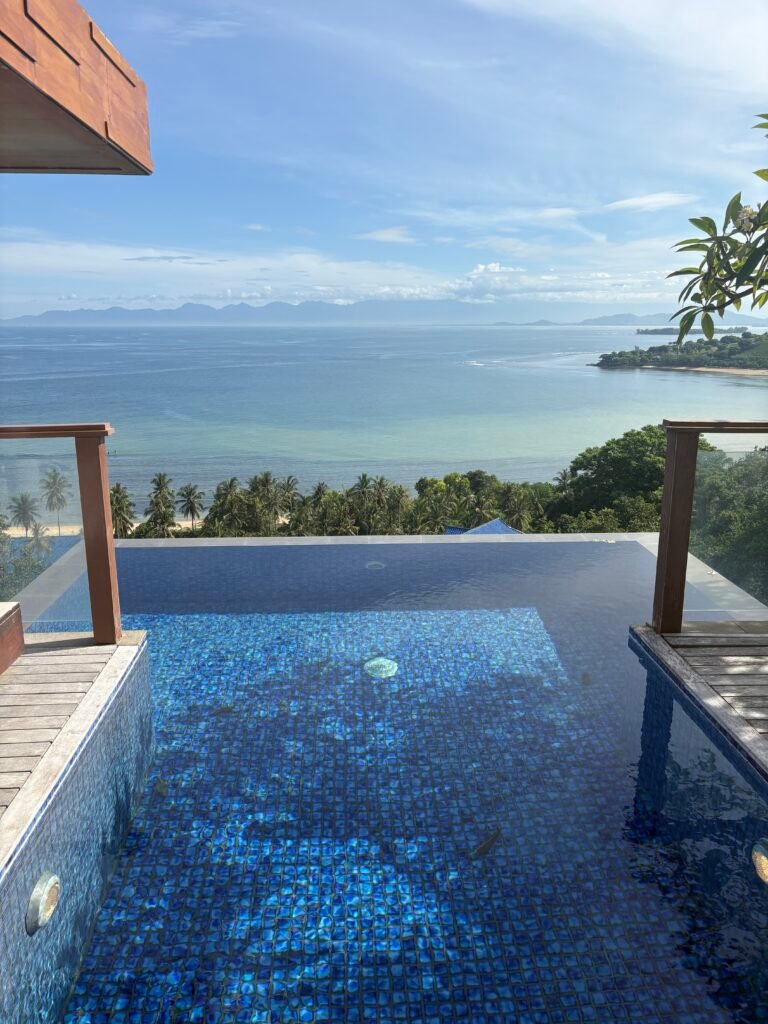 view from infinity pool