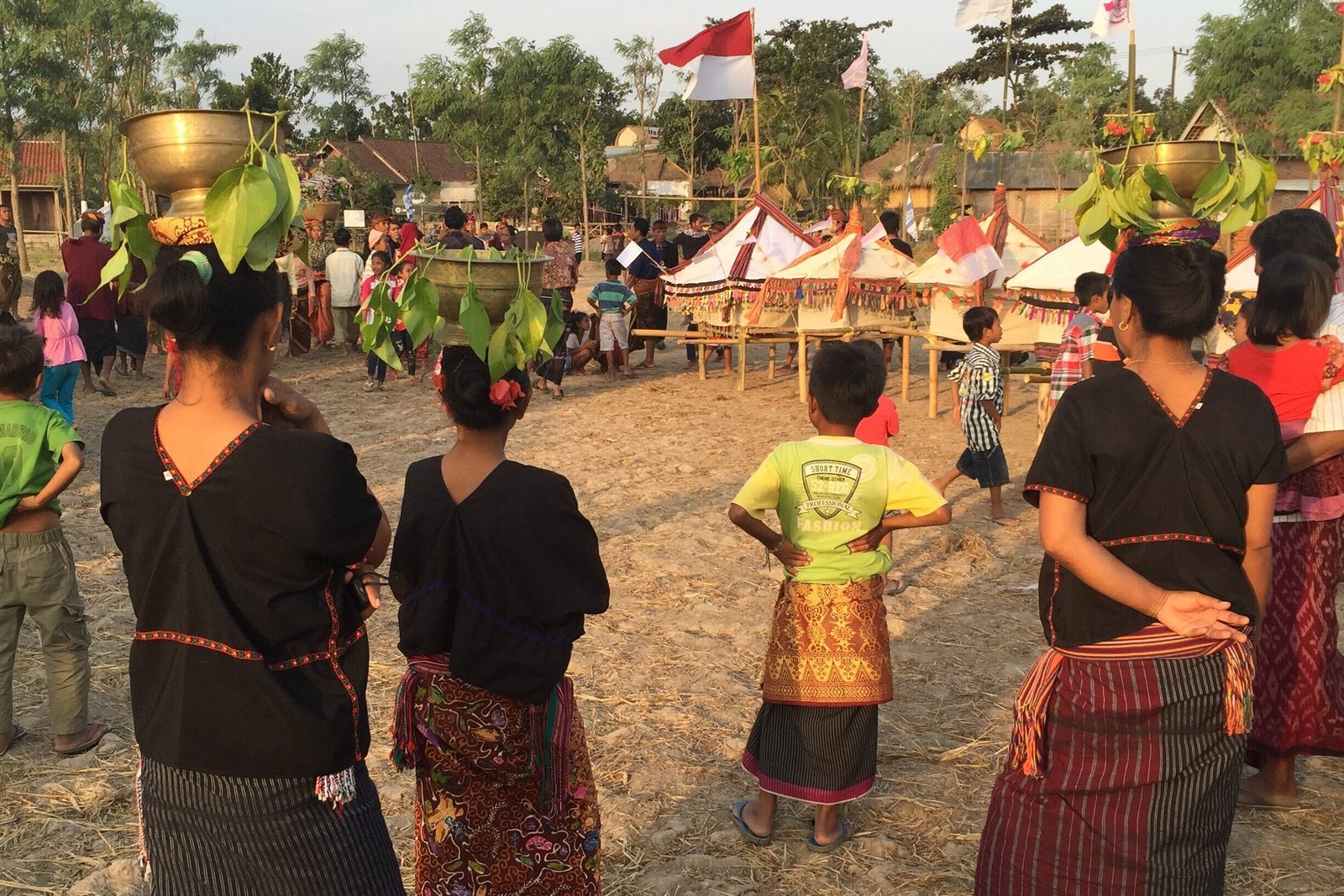 Sasak villagers gathered for a traditional circumcision ceremony in South Lombok, Indonesia
