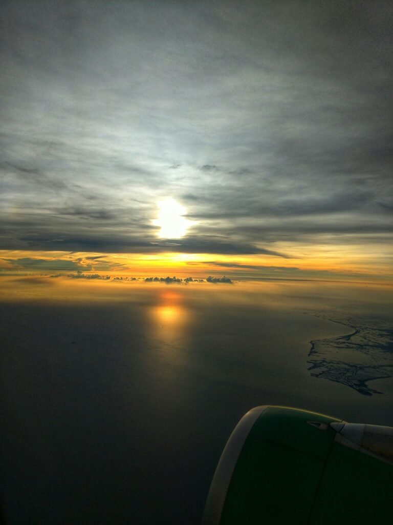 Sunrise from plane
