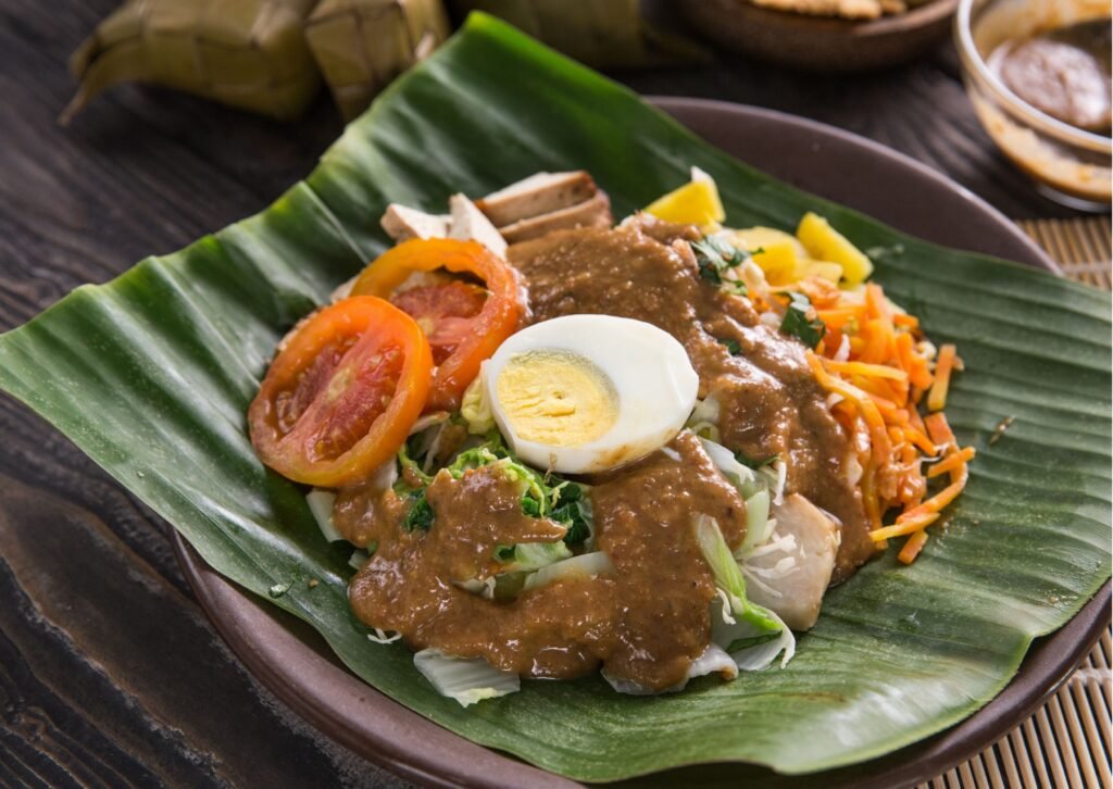 Gado-Gado, vegetarian food in Indonesia. 